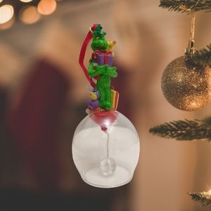 Dr. Seuss Grinch Bell Ornament Vintage
